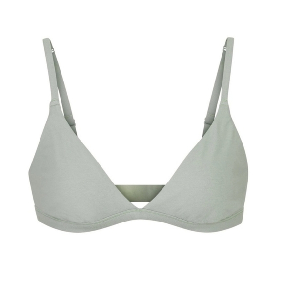 Skims FITS EVERYBODY TRIANGLE Wireless Bra Talc Green 2X NWT - Picture 1 of 5